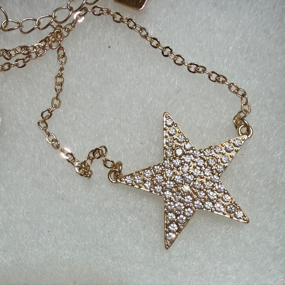 Park Lane Gold Crystal Star Pendant Necklace